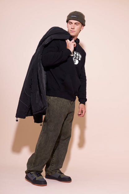 Jean R Dot Overdyed Green