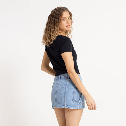 Remera Polly Anna Pointelle Baby Black