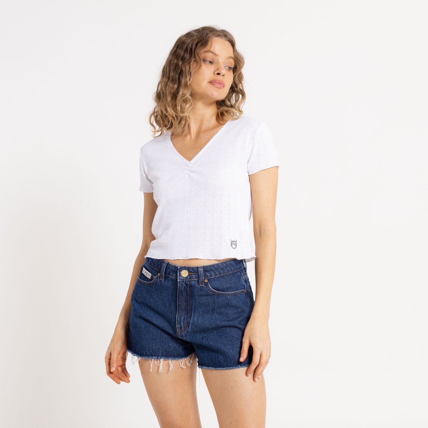 Remera Polly Anna Pointelle Baby Off White