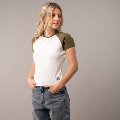 Remera R2K Raglan Skimmer Ld White