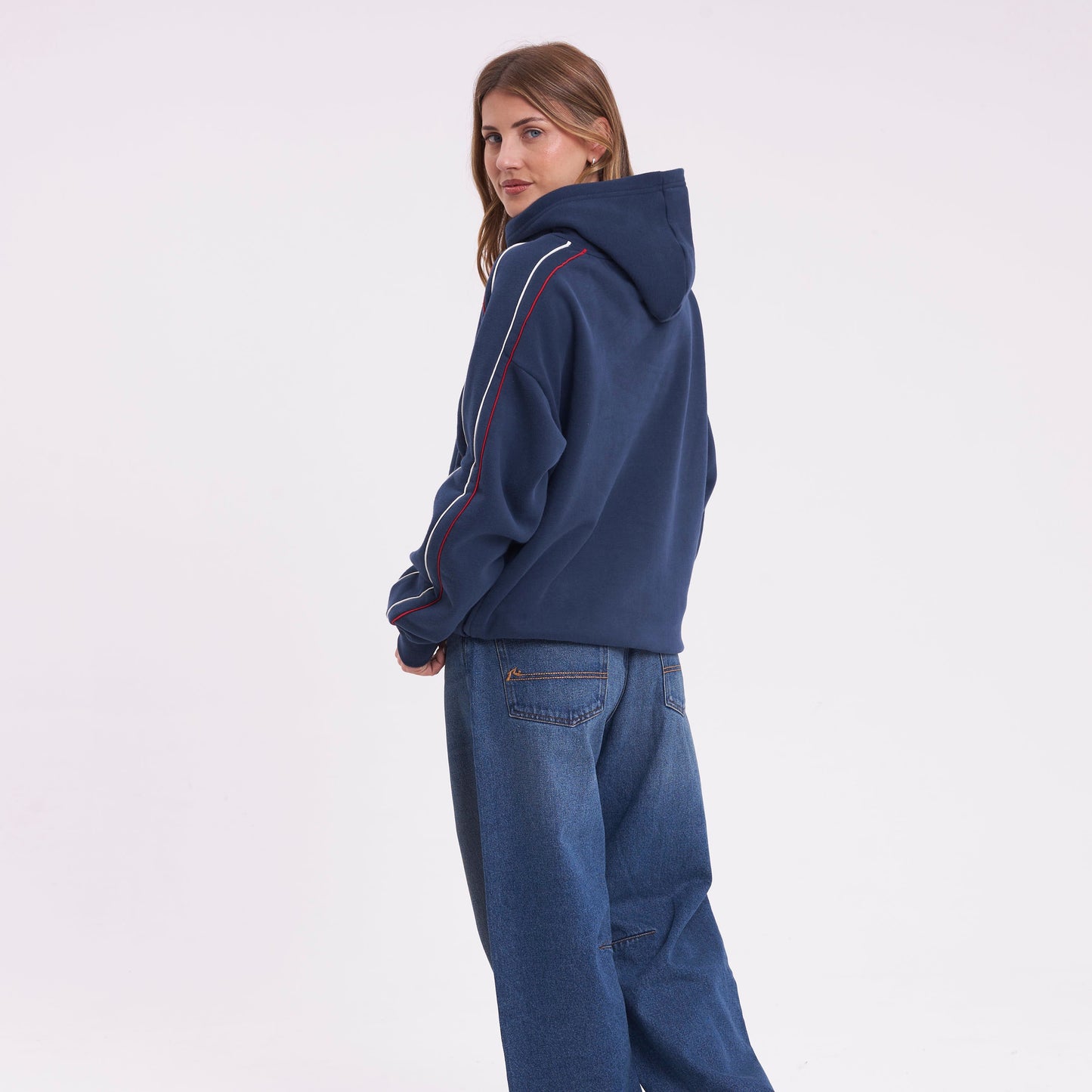 Canguro Red Raw Archival Oversized Navy