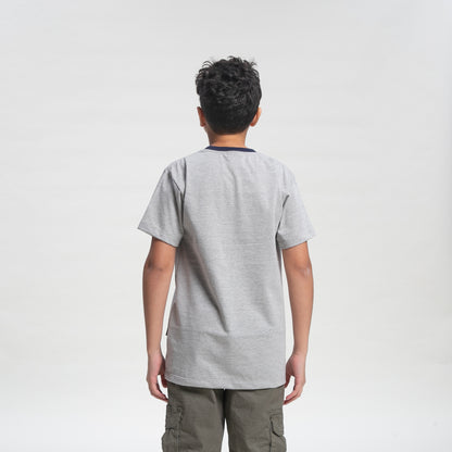 Remera Mc Rusty College Ringer Tee Jr Grey Marle