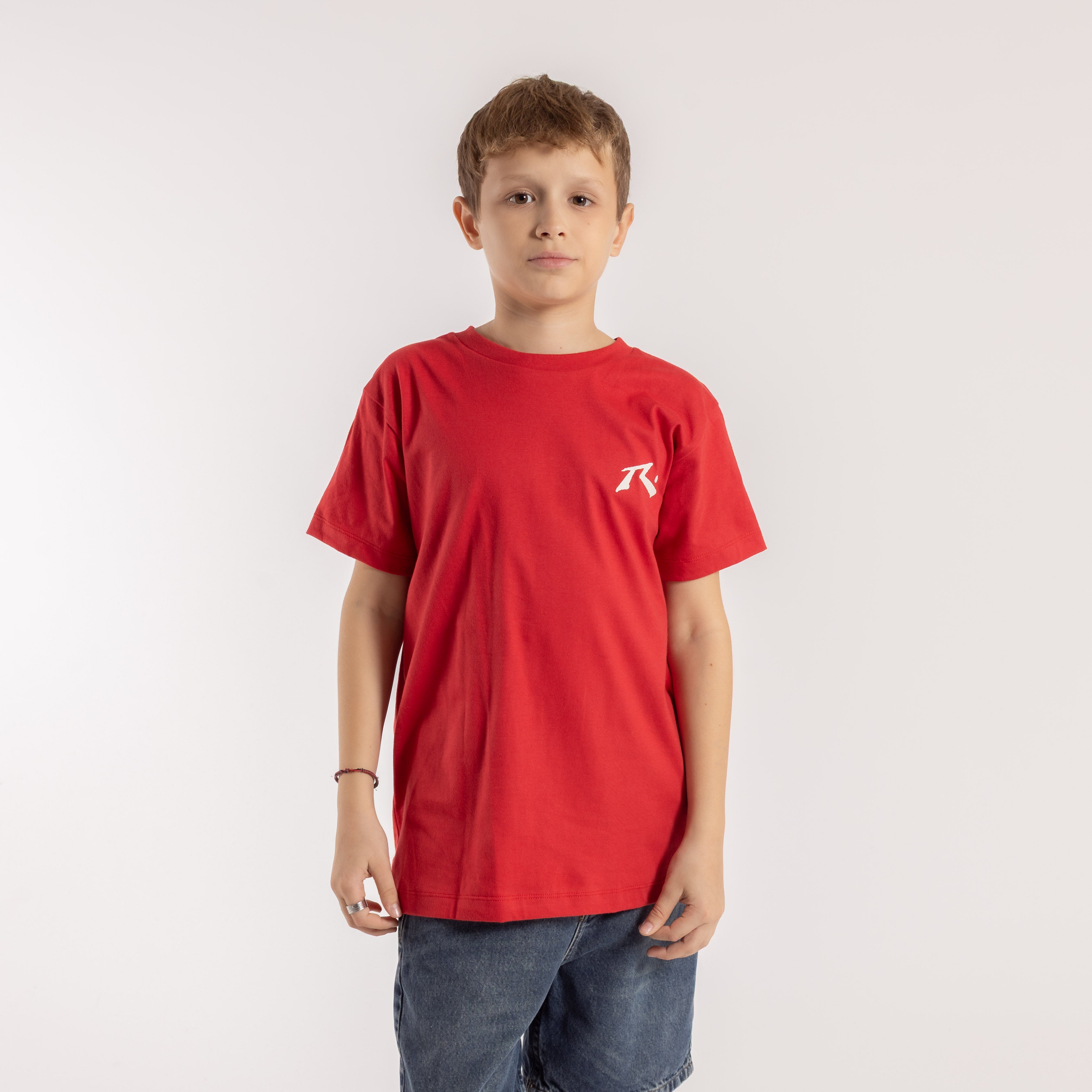 Remera Competition Junior Red/Ecru
