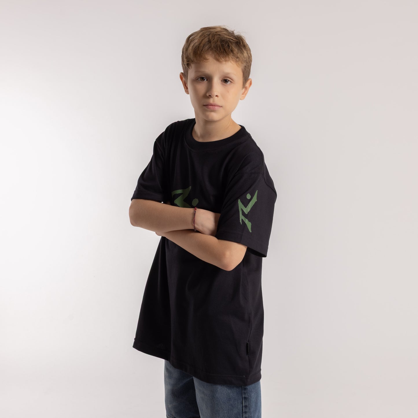 Remera Comp Revolution Junior Black/Shadow Army