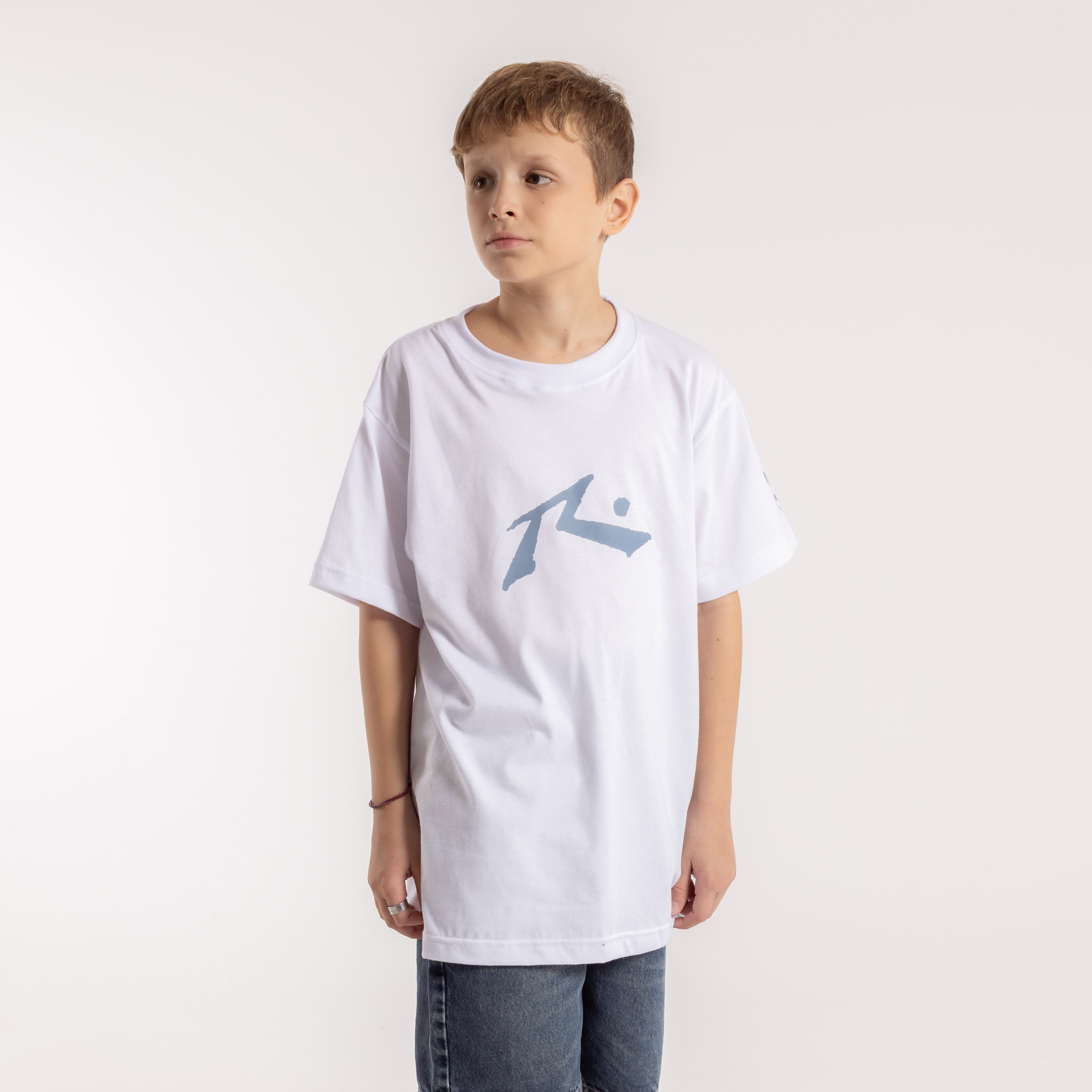 Remera Comp Revolution Junior White/Denim Blue