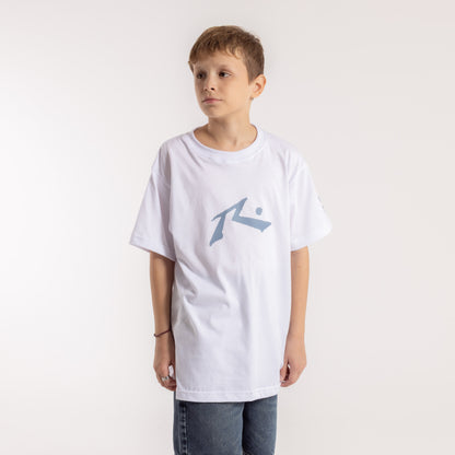 Remera Comp Revolution Junior White/Denim Blue