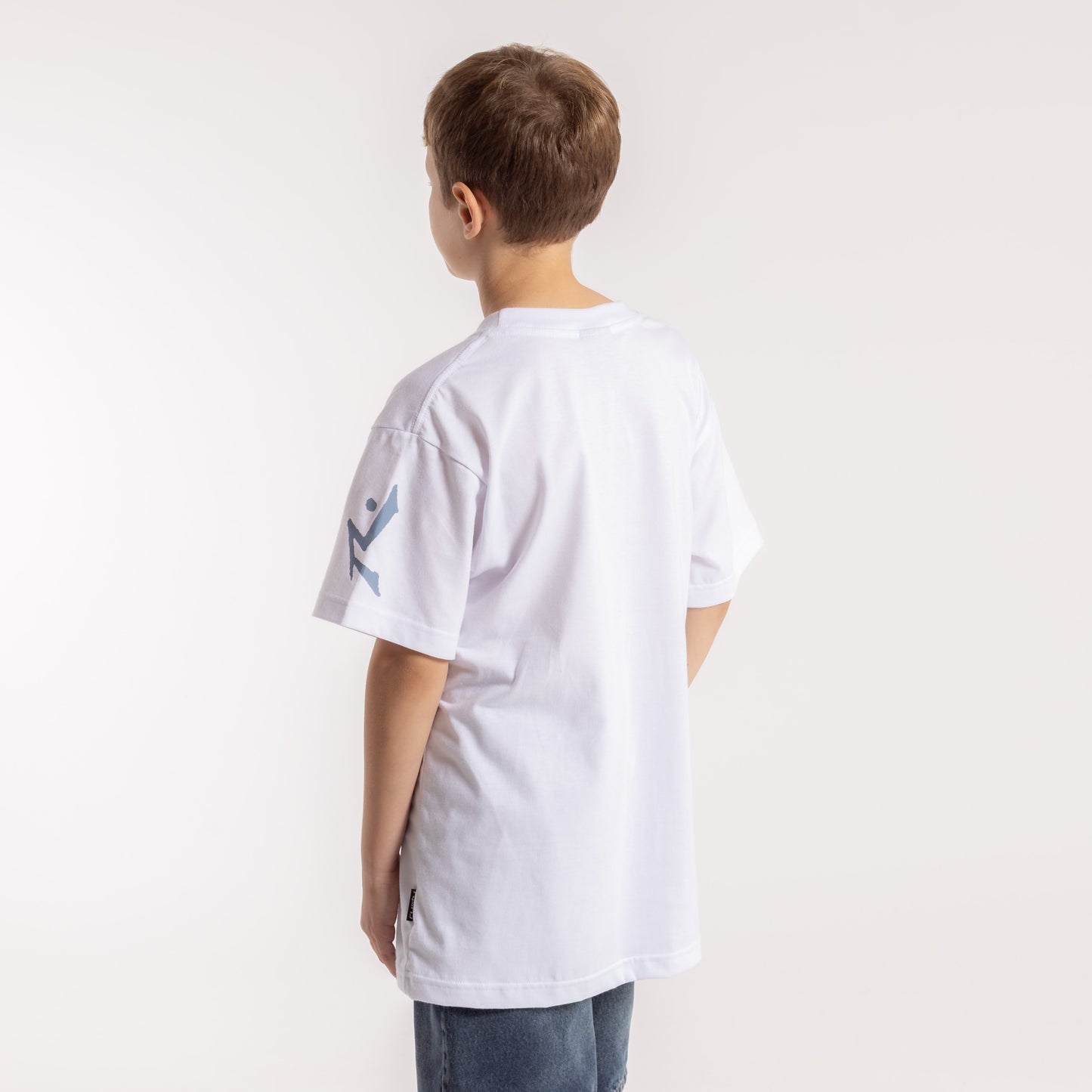 Remera Comp Revolution Junior White/Denim Blue