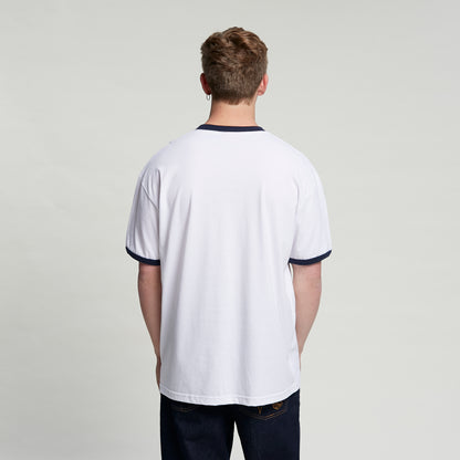 Remera Mc Dropout Ringer Short Sleeve Tee White