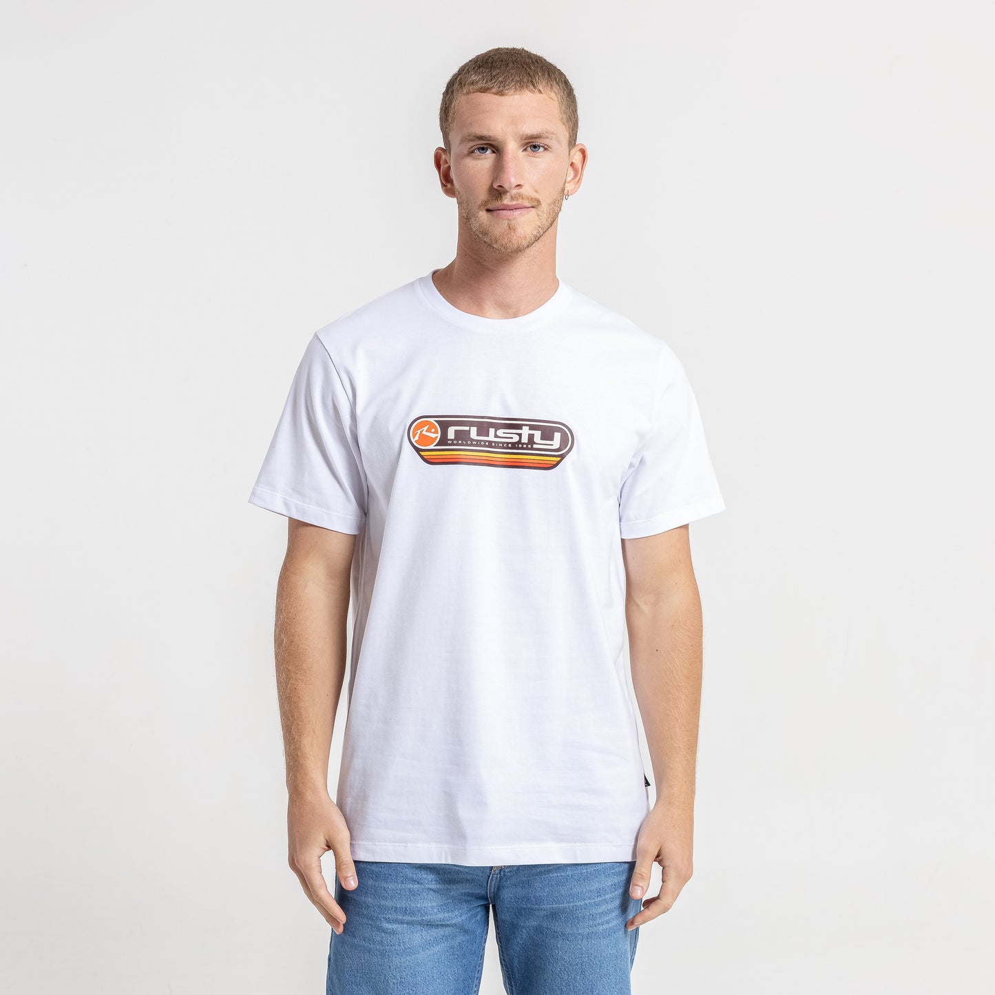 Remera Half Moon White