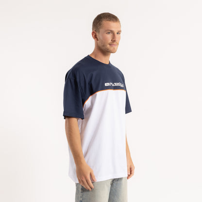 Remera Infinity White/Navy Blue