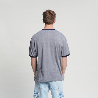 Remera Mc Lights Or Ringer Short Sleeve Tee Grey Marle