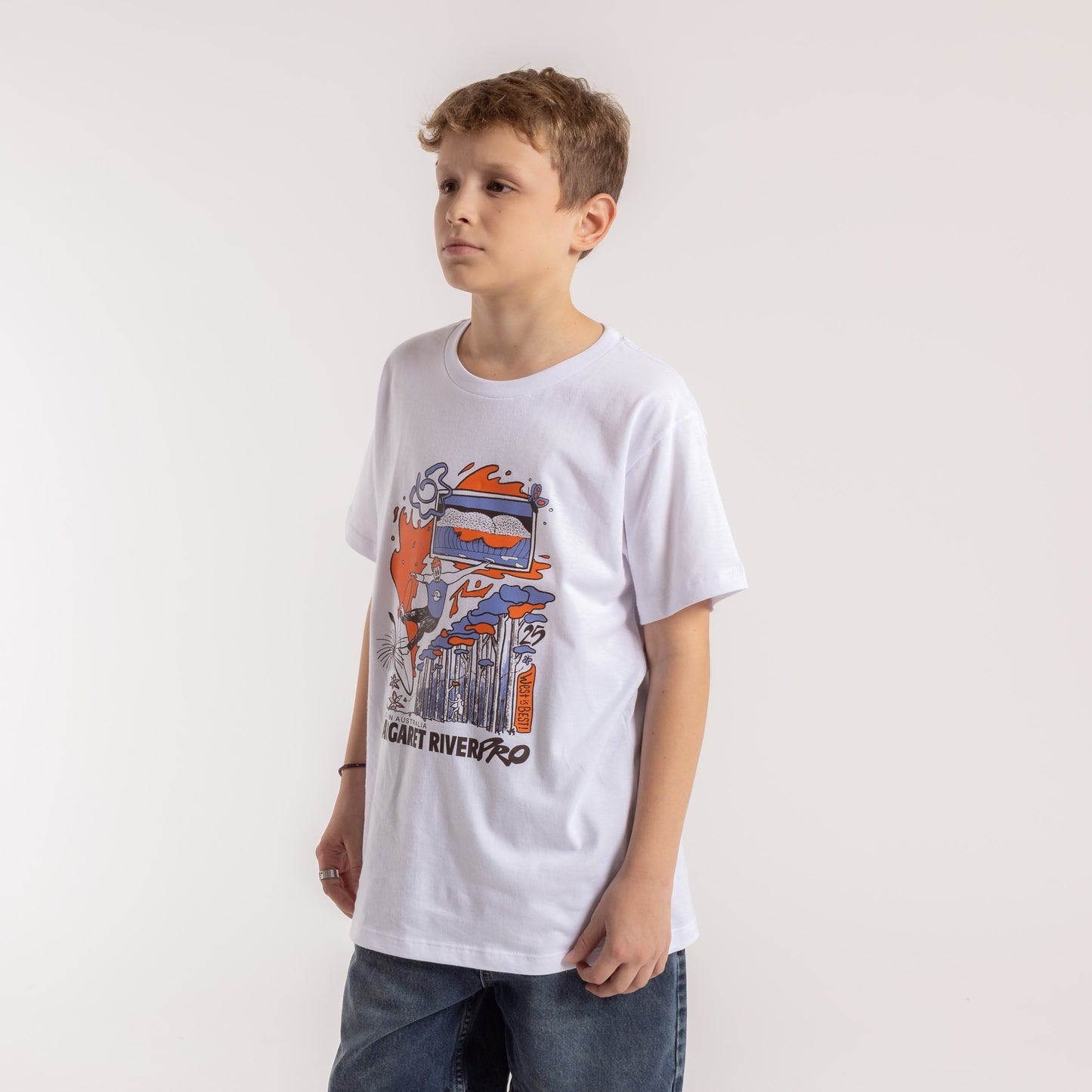 Remera Margaret River 25 Serie 2 Junior White