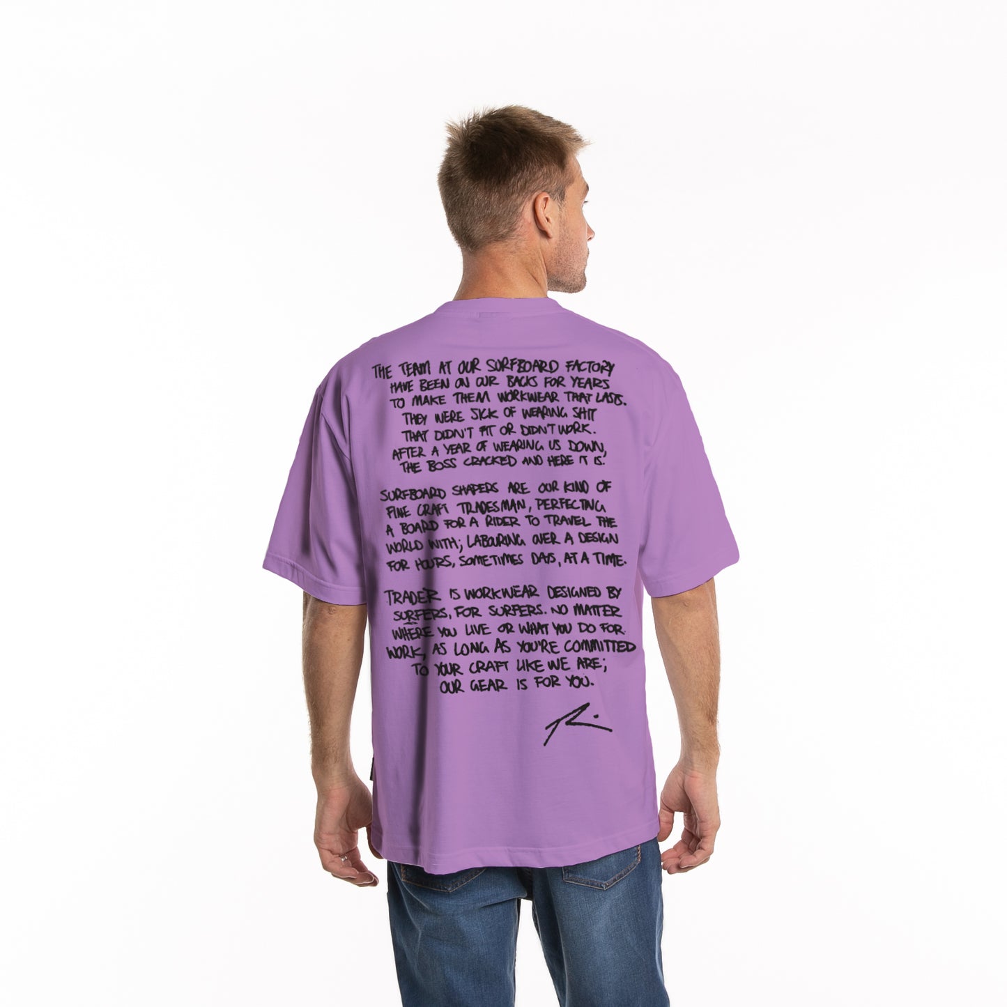 Remera Mc La Carta Oversize Lavender