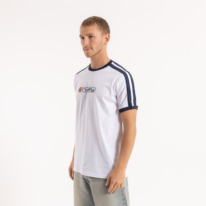 Remera Poppa White/Navy Blue