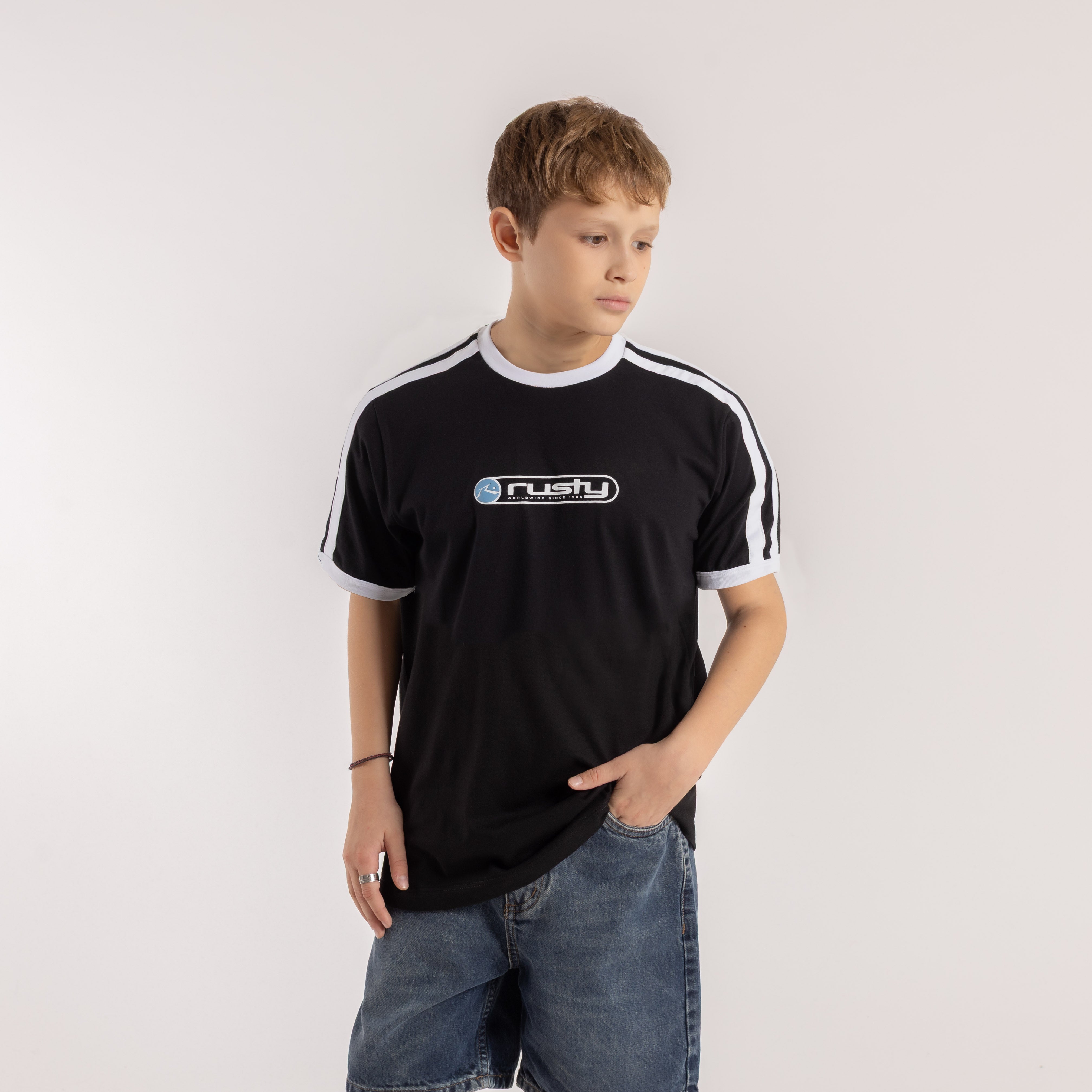 Remera Poppa Junior Black