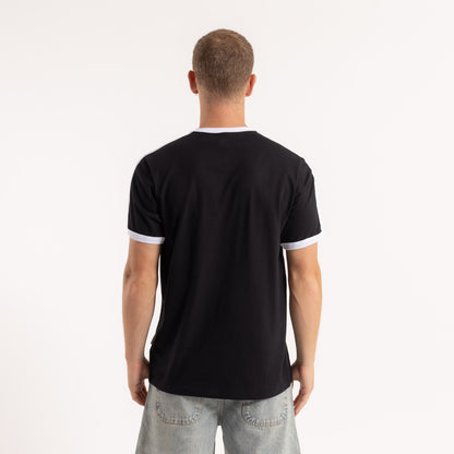 Remera Poppa Black/White