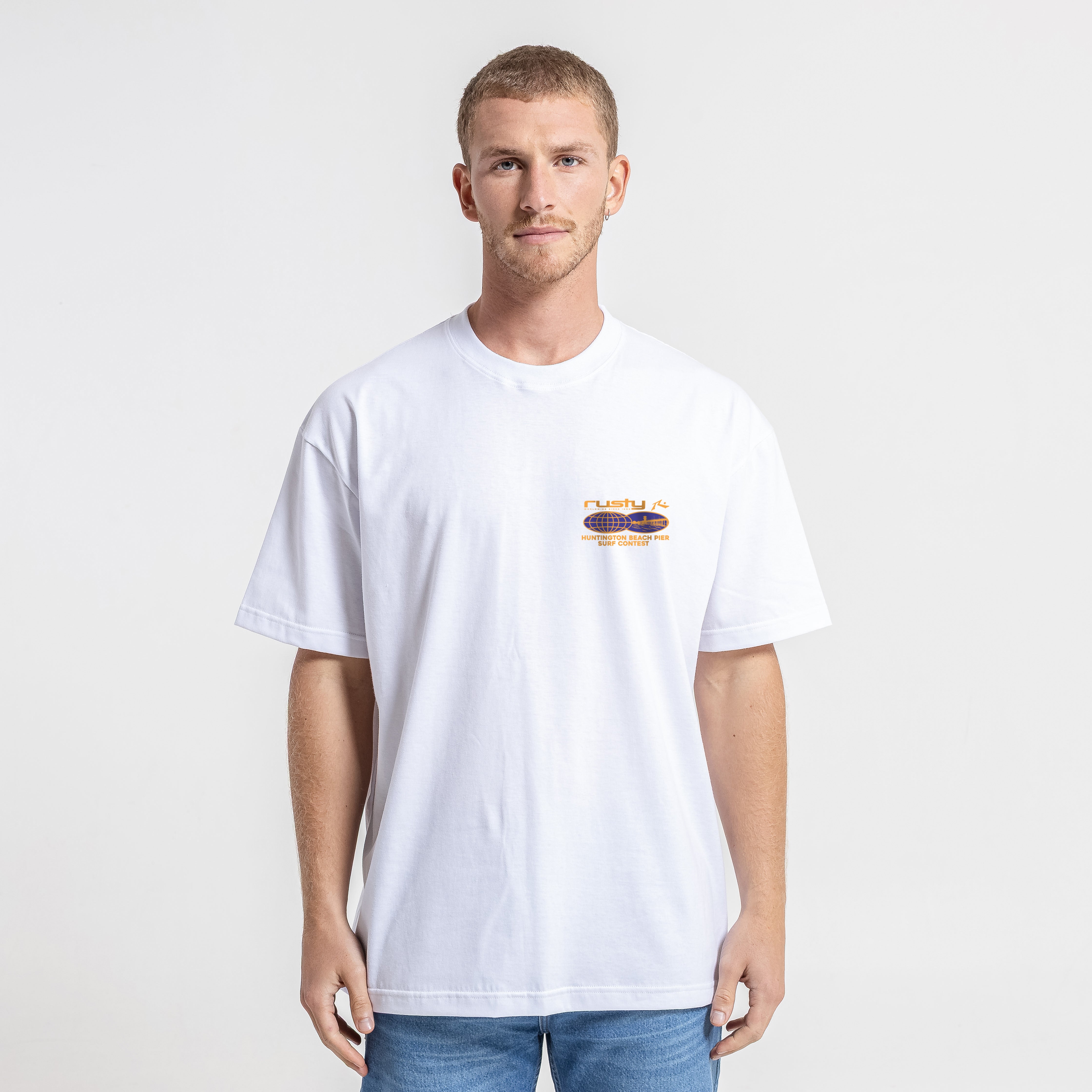 Remera Surf Contest Hb White