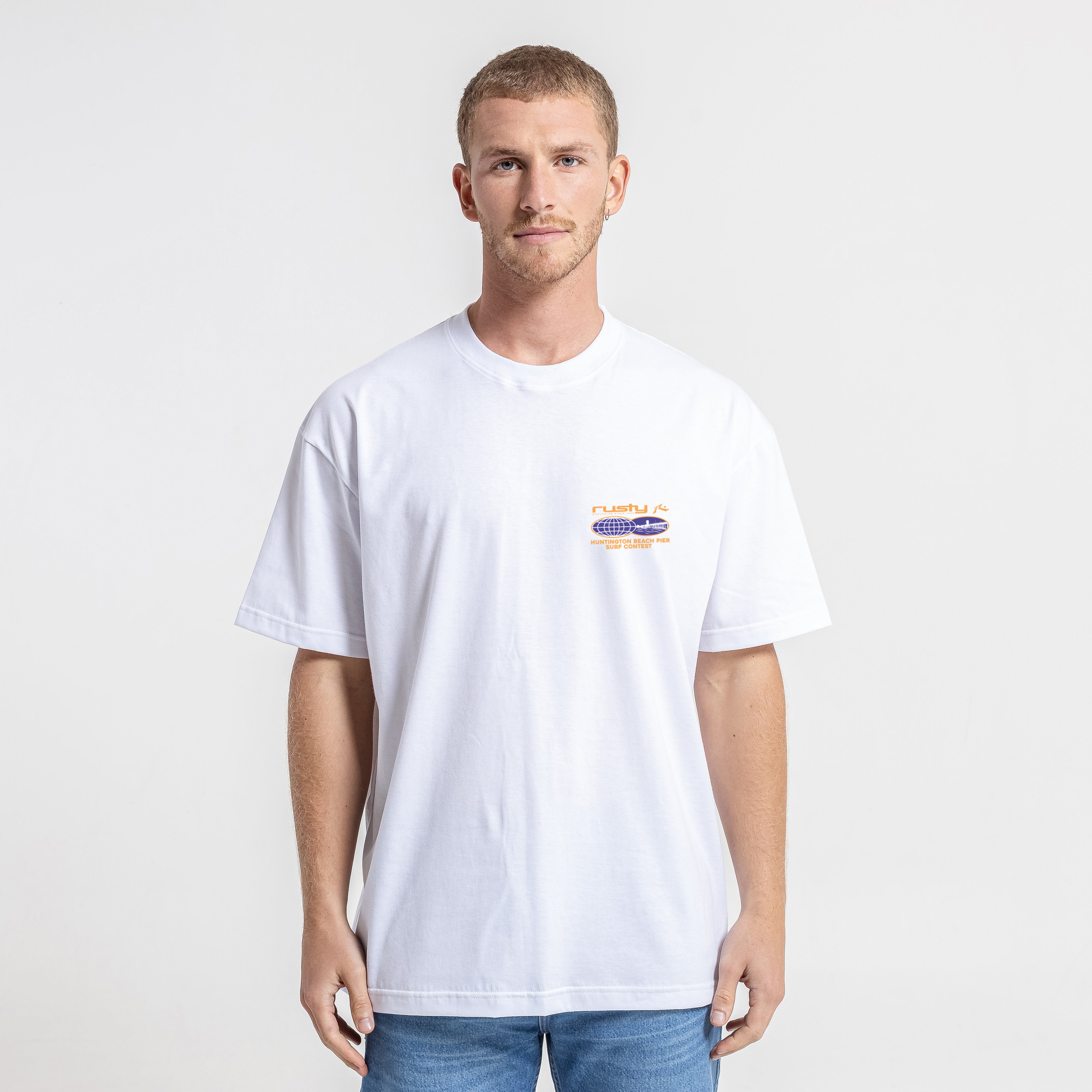 Remera Surf Contest Hb White