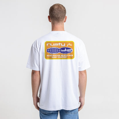 Remera Surf Contest Hb White