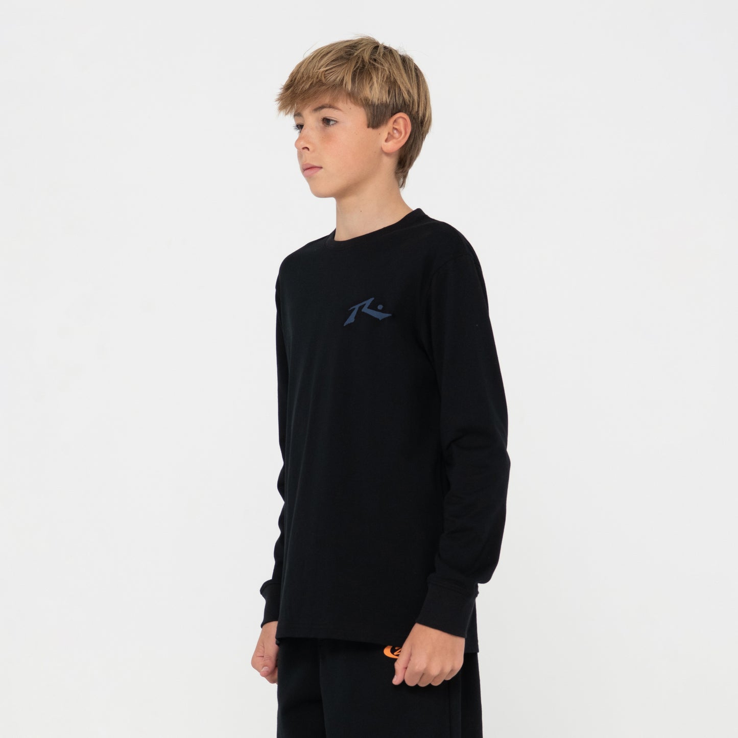 Remera Ml Rusty Competition Ls Tee Jr Black/Atlantic Blue