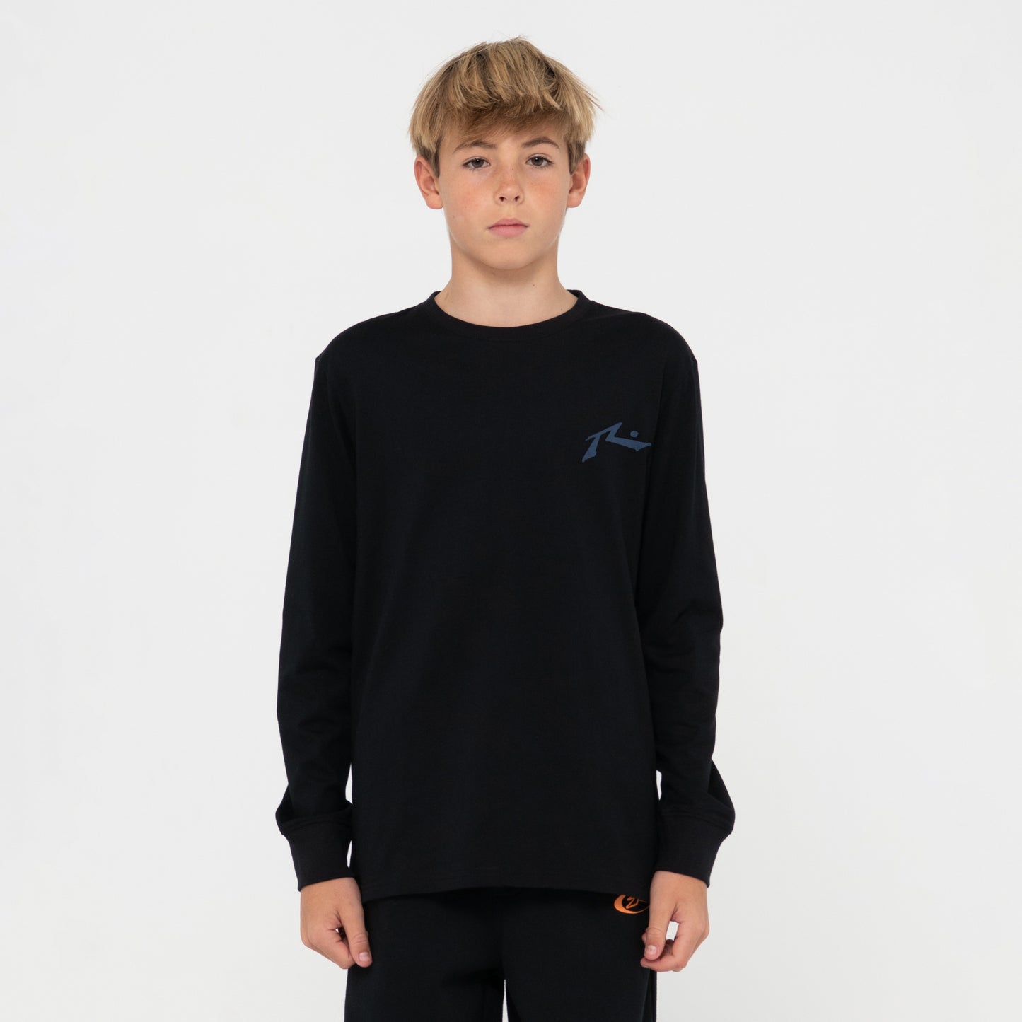 Remera Ml Rusty Competition Ls Tee Jr Black/Atlantic Blue