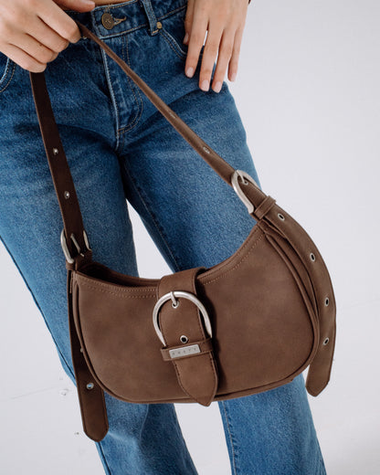 Cartera Rodeo Suede Handbag Pinecone