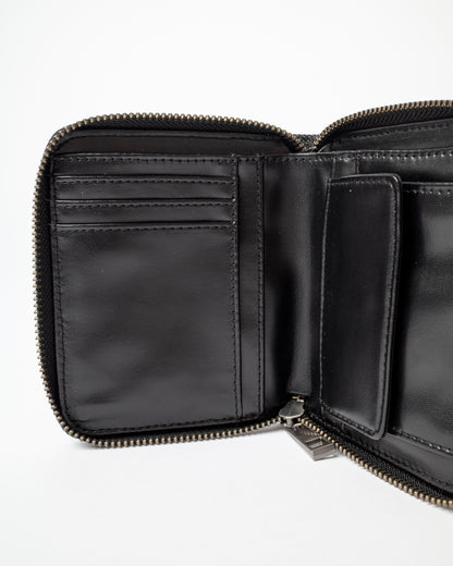 Billetera Roxanne Denim Compact Wallet Washed Black