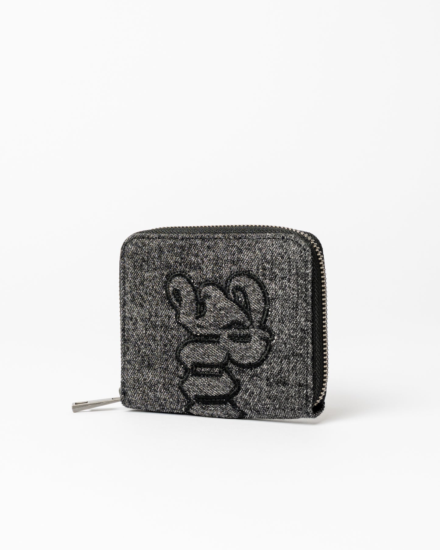 Billetera Roxanne Denim Compact Wallet Washed Black