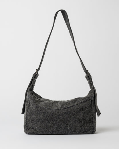 Cartera Roxanne Denim Shoulder Bag Washed Black