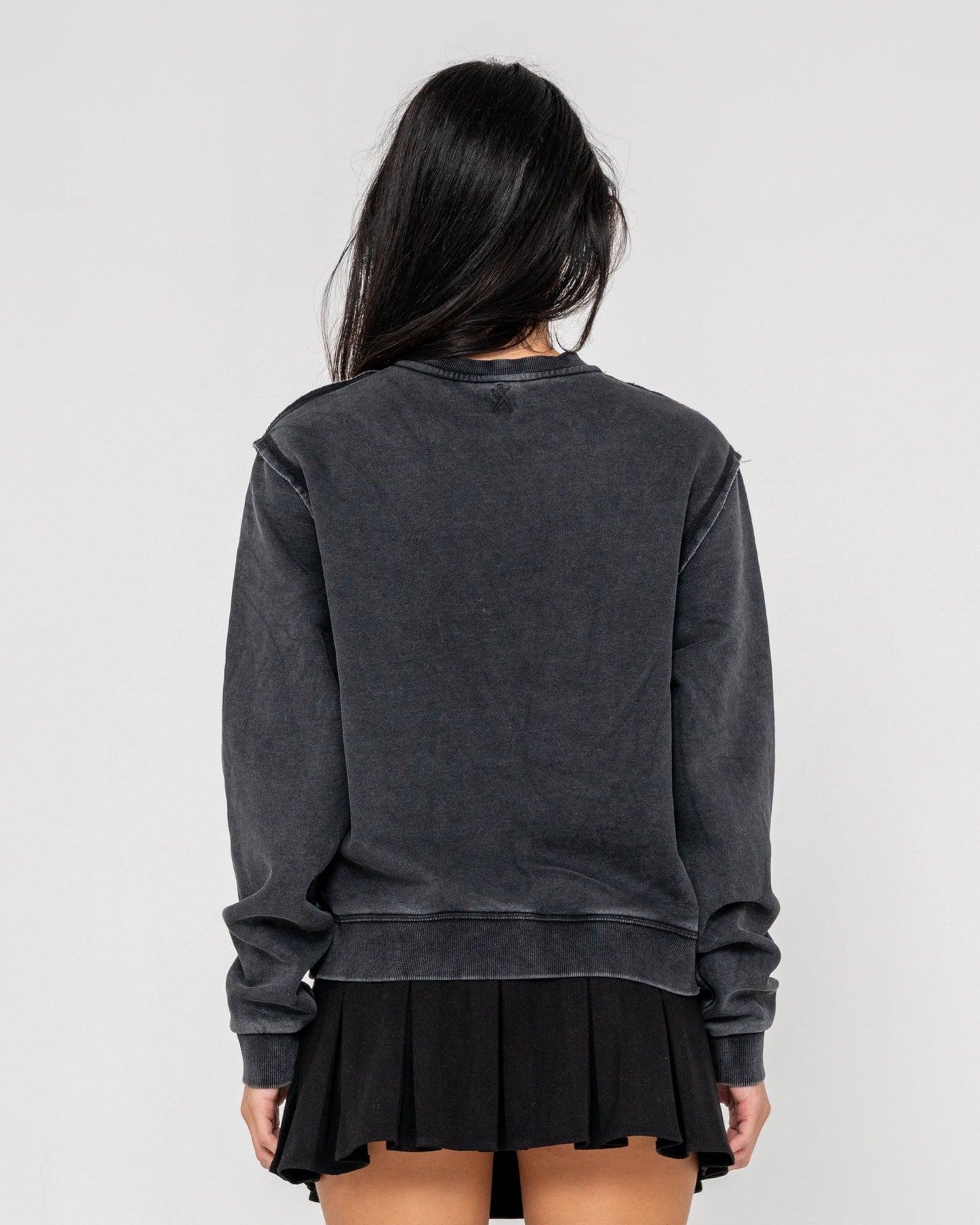 Buzo Roxanne Oversized Neck Washed Black
