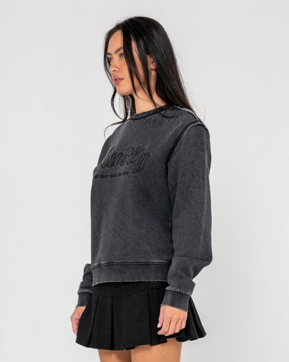 Buzo Roxanne Oversized Neck Washed Black