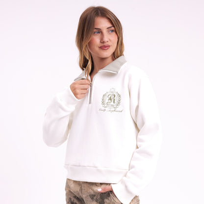 Buzo Royal Midzipper Neck Snow White