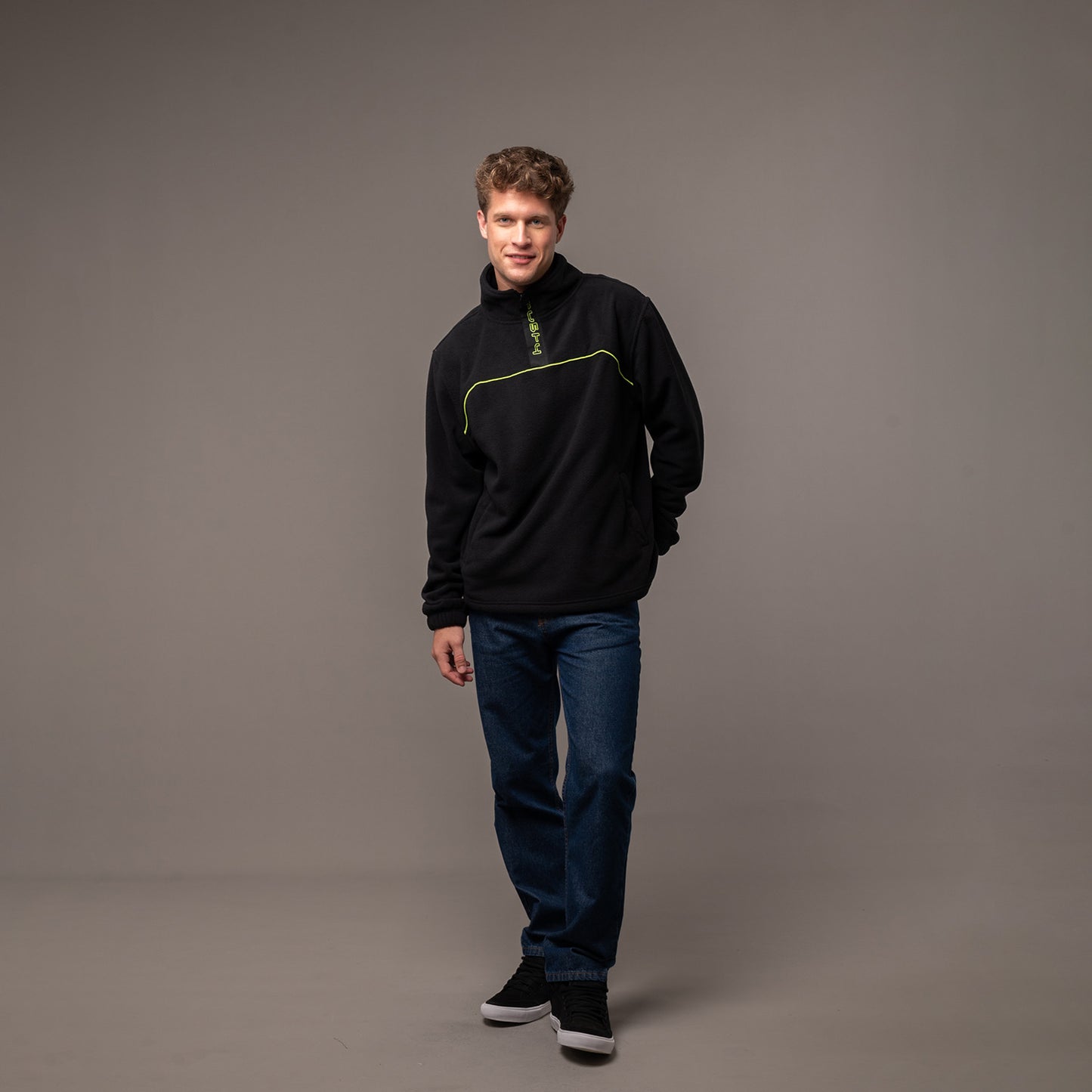 Polar Rusty R-Tek Quarter Zip Tech Polar Black
