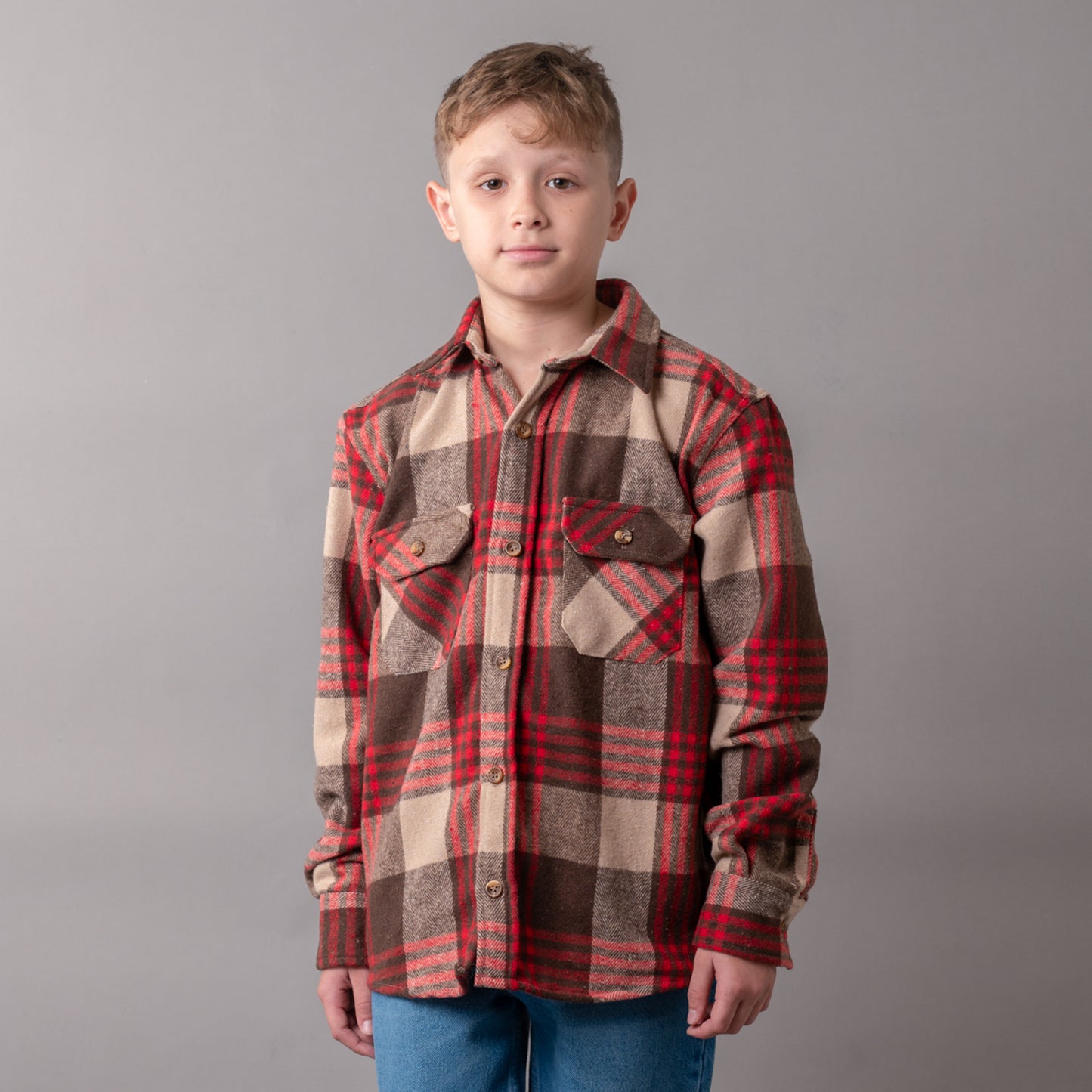 Camisa Rumbler Jr Brown/Magenta