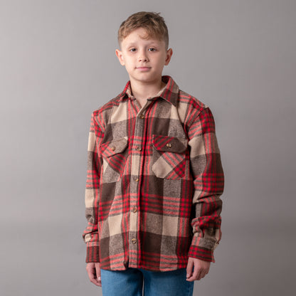 Camisa Rumbler Jr Brown/Magenta