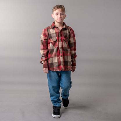 Camisa Rumbler Jr Brown/Magenta