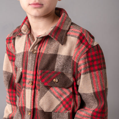 Camisa Rumbler Jr Brown/Magenta