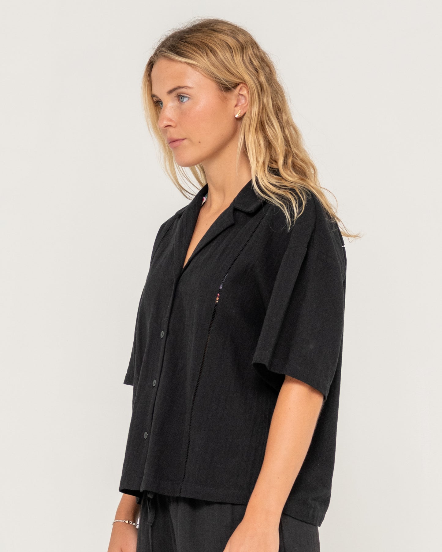 Camisa Rummer Has It Short Sleeve Black
