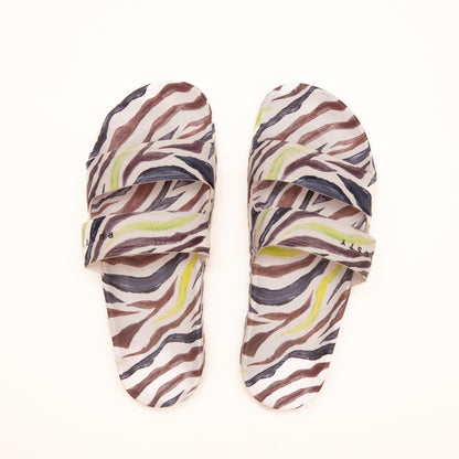 Ojotas Melrose Band Slide Ld Animal Print