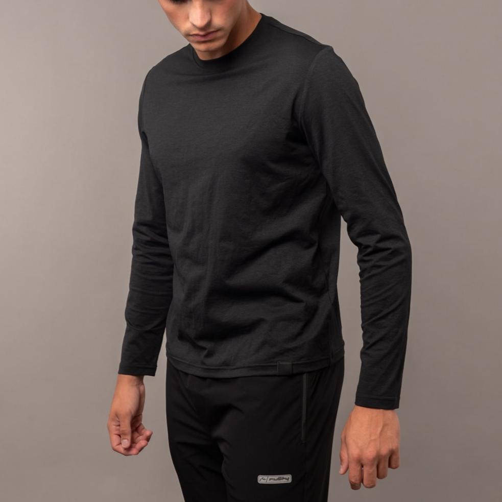 Remera Ml Rusty Booser Baselayer Ls Tee Jr* Black Marle