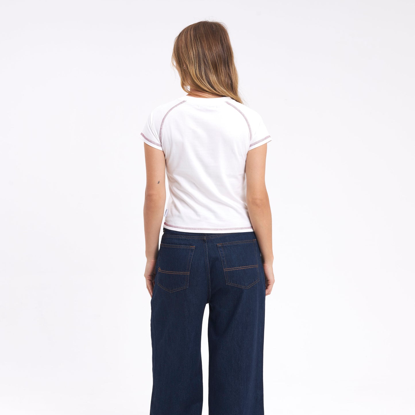 Remera Gamble Sleeve Baby Off White