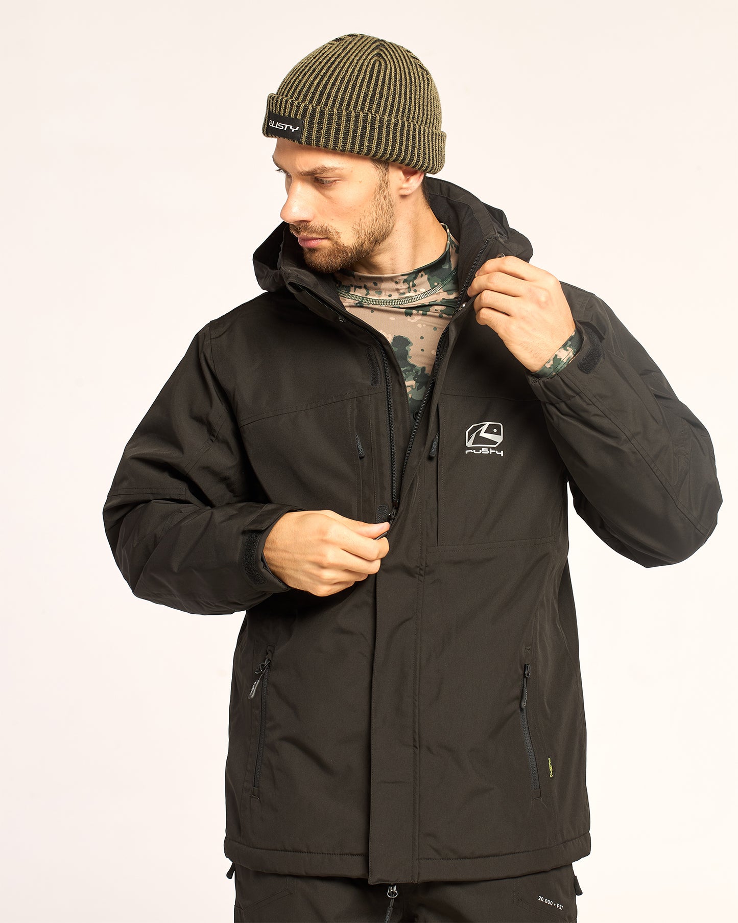 Campera Abrigo Snow Rusty Rabbit Mens Snow Jacket Black