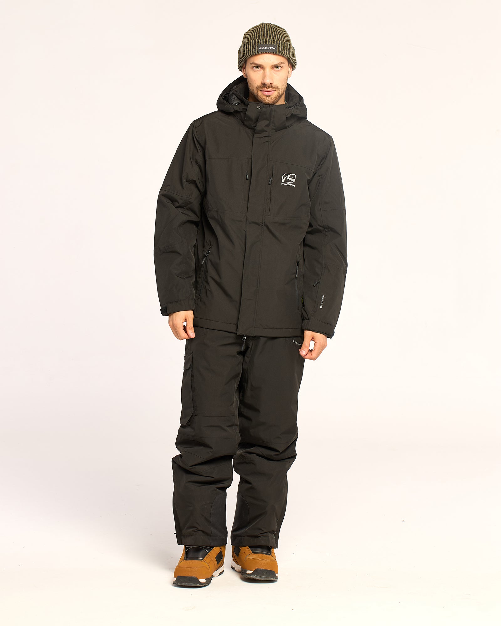 Campera Abrigo Snow Rusty Rabbit Mens Snow Jacket Black