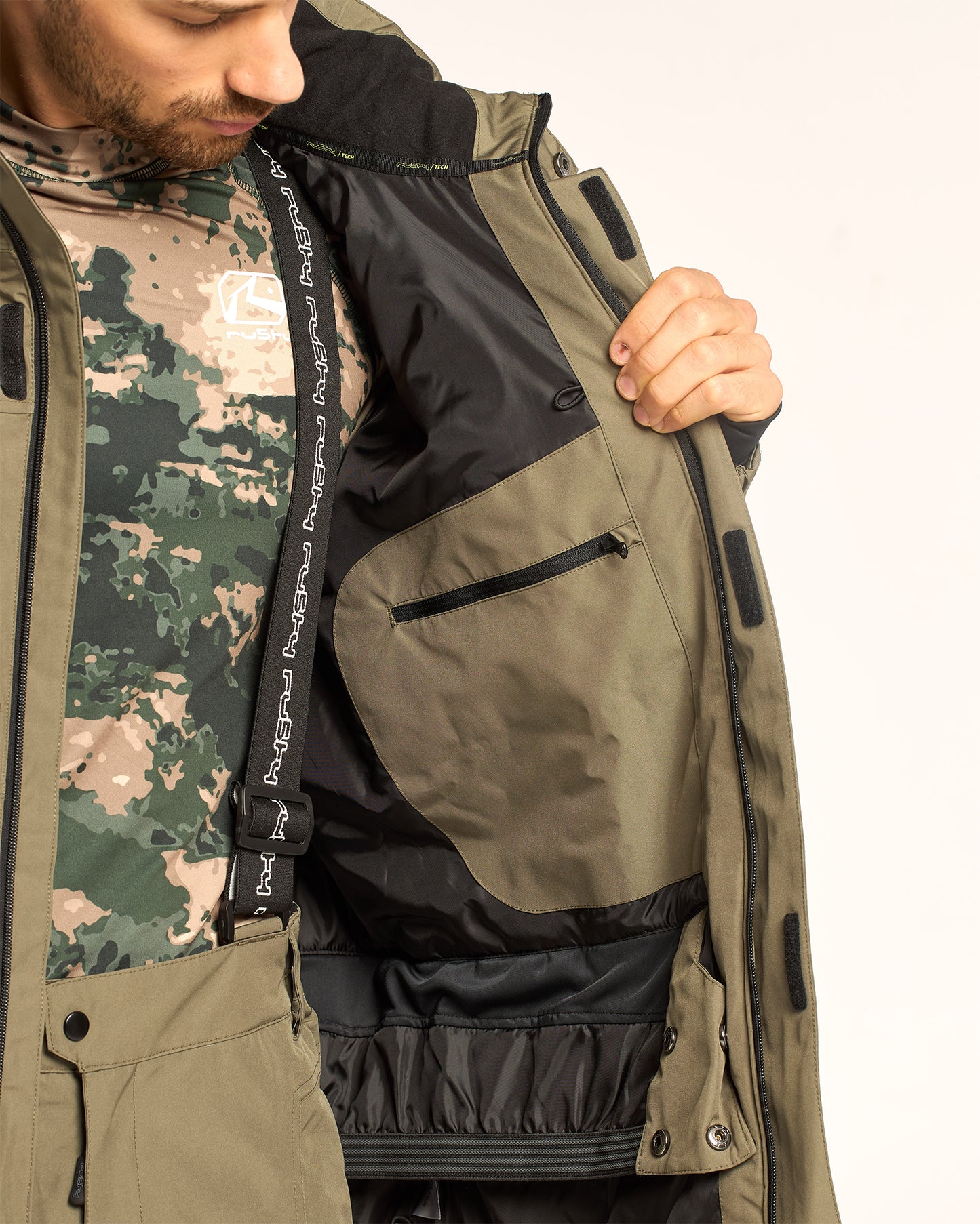Campera Abrigo Snow Rusty Rabbit Mens Snow Jacket Army