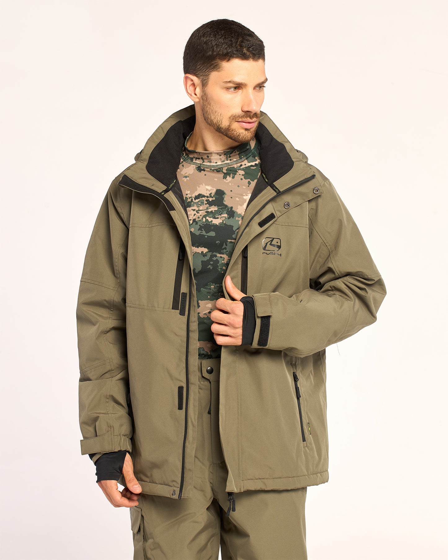 Campera Abrigo Snow Rusty Rabbit Mens Snow Jacket Army