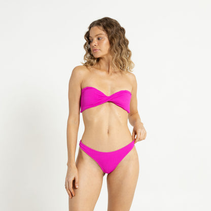 Bikini Alto Sandalwood Bandeau Twist Fuchsia