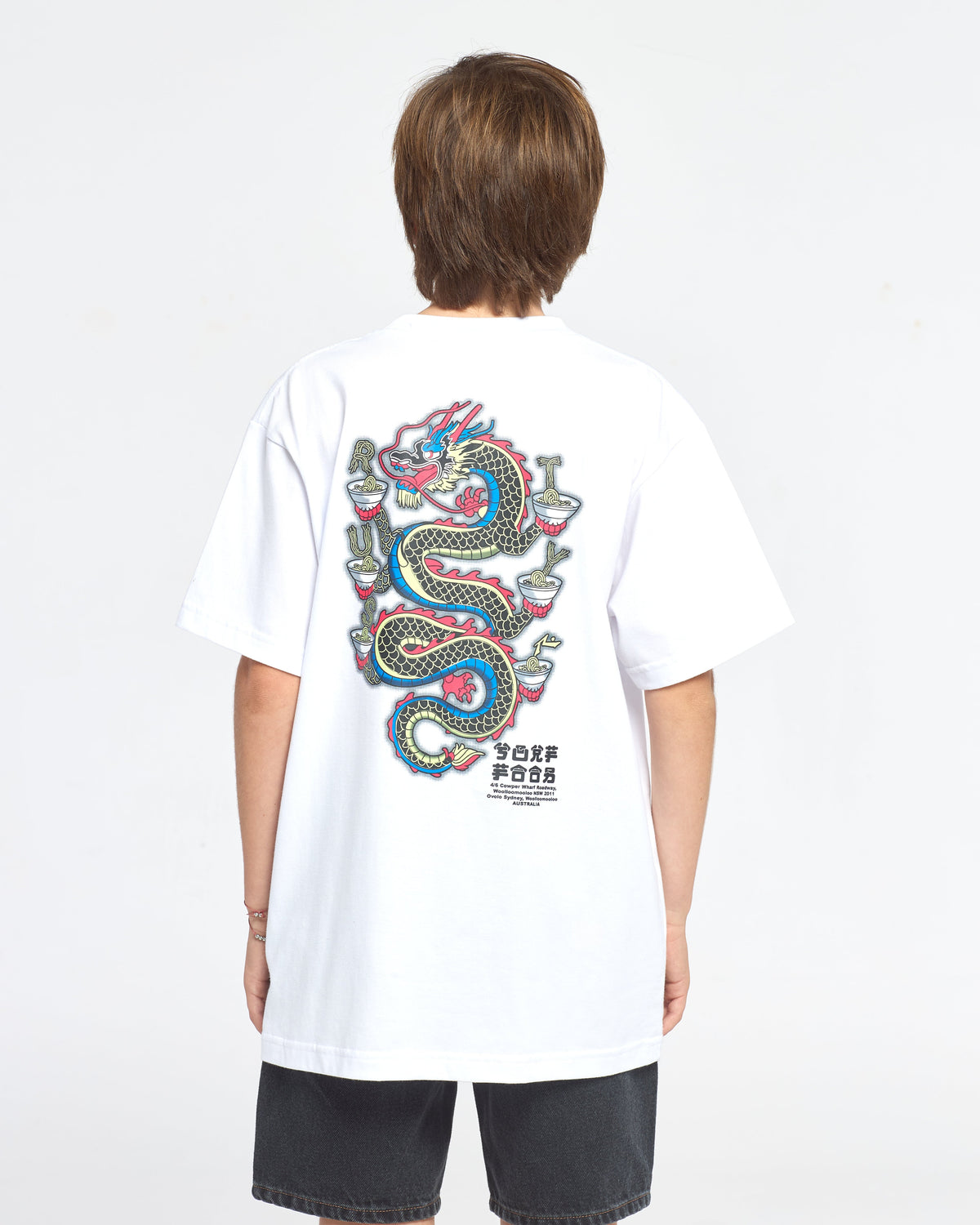 Remera Ramen Dragon Ov Junior White