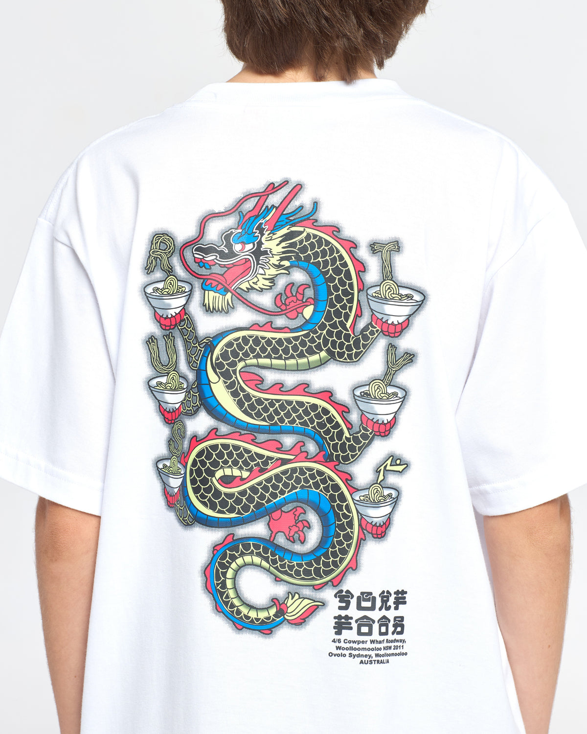 Remera Ramen Dragon Ov Junior White