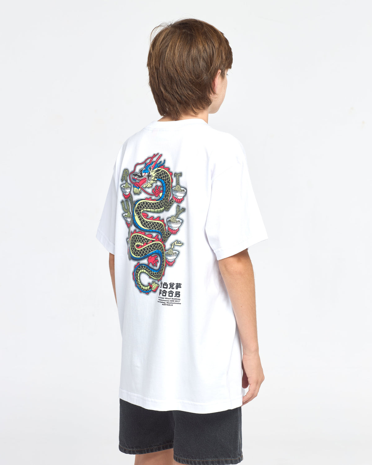 Remera Ramen Dragon Ov Junior White