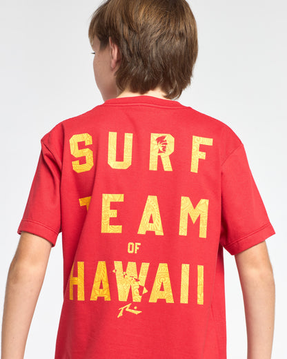 Remera Surf Team Junior Vintage Red
